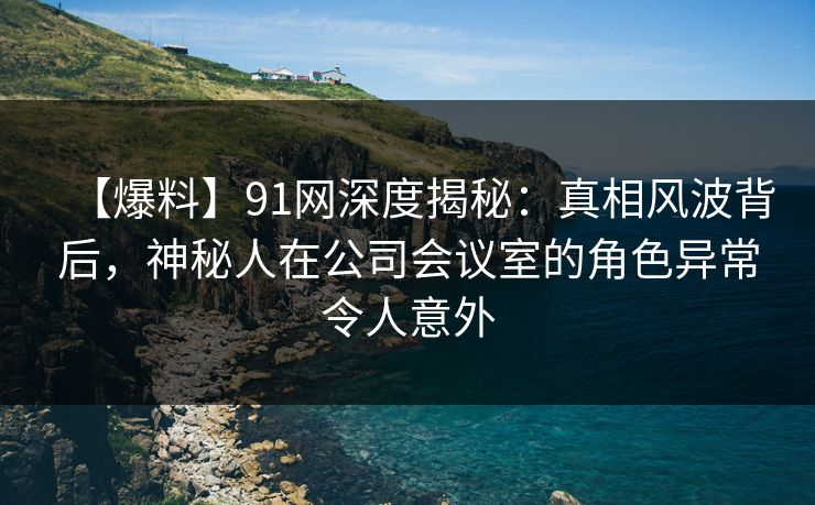 【爆料】91网深度揭秘：真相风波背后，神秘人在公司会议室的角色异常令人意外
