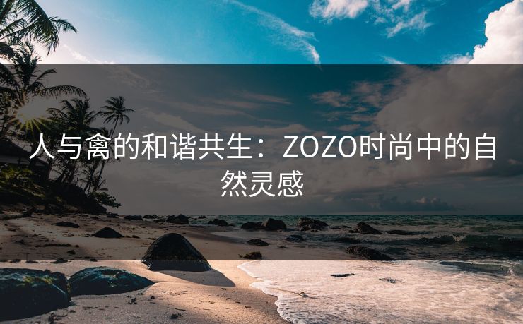 人与禽的和谐共生：ZOZO时尚中的自然灵感
